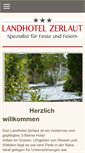 Mobile Screenshot of landhotel-zerlaut.de